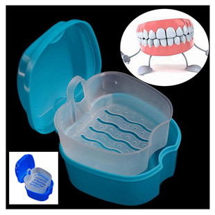 Spot Denture Box Denture Box Denture Box with Filter Hinge Denture Storage Box Denture Box Denture Box for Denture Toothbrush