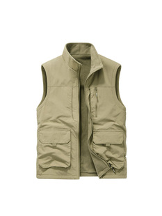 Factory supply men's vest quick-drying double-sided polar fleece vest casual sleeveless waistcoat 91Z08