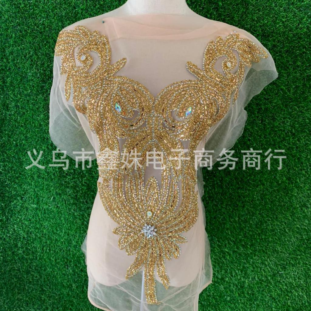 golden globe dresses 2018 Women Gold Applique Homecoming Wedding Party Guest Dresses Gala Party – SD  Dresscode & Fashiontrends main image 0