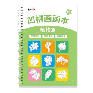 Magic simple stroke kindergarten Enlightenment drawing book groove drawing book Children's pen control training copybook learning painting