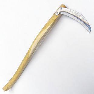 Sophora wood curved handle nail sickle agricultural sickle mowing sickle old-fashioned sickle