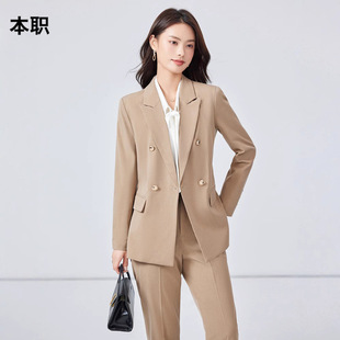 [High-end Goddess Fan] Suit suit Women's Spring and Autumn Interview Dress Business Dress Hotel Manager Front Desk Work Clothes