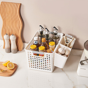 Round Hole Desktop Storage Basket Sundries Storage Box Cabinet Snack Toy Storage Basket Kitchen Fruit and Vegetable Storage Basket
