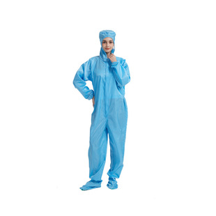 Jumpsuit split hooded anti-static clothing spot wholesale food workshop dust-free clean electrostatic clothing dust-free clothing