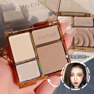Capel four-color high-gloss cosmetic one-piece plate shadow nose shadow light makeup matte brightening natural three-dimensional integrated plate