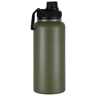 Customized 32oz Gradient Space Bottle Outdoor Carrying Ring Portable Sports Bottle 304 Stainless Steel Large Capacity Thermos Cup