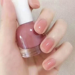 Nude Ice Peach Series Nail Polish No-Bake, Non-Tearable, Long-Lasting, Non-Fading, Whitening, Popular Student Peach