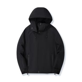 Three-in-one Couple Men's and Women's Loose All-match Mountaineering Outdoor Sports Charge Clothes Logo Print Work Clothes Windproof and Waterproof