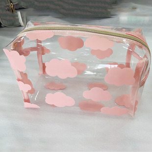 Ins Style Multi-functional Storage Bag PVC Transparent Cosmetic Bag Portable Travel Bag Cube-style Storage Bag