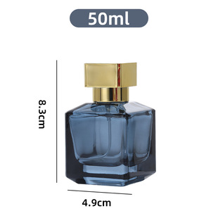 Спот 50ml квадратный флакон духов портативный косметический разливочный флакон высокого класса компрессионный спрей стеклянный духи пустая бутылка