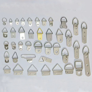 Manufacturer Supply Photo Frame Hardware Hook Accessories Triangular Hanging Piece Hidden Hanging Buckle Iron Piece Hanging Ring Invisible Hook Metal Buckle