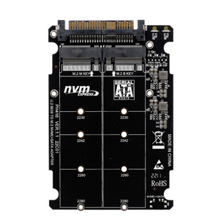 Адаптер NGFF M.2-U.2 M.2 NVME SSD Key-M/Key-B на карту расширения с двойным интерфейсом U.2