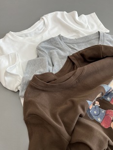 Feel Giant Comfortable Washing Effect Printed Short-sleeved Summer New Cartoon Casual Style T-shirt Top Women's Age-reducing