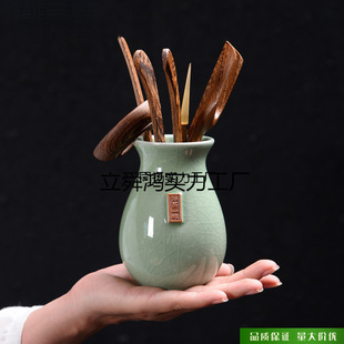 Tea clip suit tea cup tea clip tweezers tea set tea ceremony accessories kung fu tea six gentlemen combination real free shipping