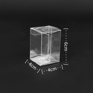 Spot pvc plastic box folding bronzing hand folding box transparent pet plastic doll box pp HD gift box packaging box