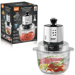 Raf European Standard Cross-Border New Meat Grinder 5L Dough Mixer Household Multi-Functional Electric Cooking Wet and Dry