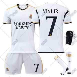 2324 Real Madrid Home Mbappe No.9 Jersey 20 Vinicus No.10 Modric No.7 Ronaldo Football Uniform