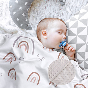 Pacifying Doudou Blanket Newborn Baby Quilt Spring Autumn Winter Four Seasons Baby Blanket Cartoon Rainbow Children Blanket