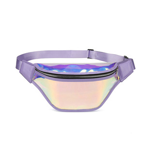 Summer Sports Waist Bag Running Fitness Mobile Phone Waterproof Transparent Swimming Storage Crossbody Chest Bag Laser Waist Bag
