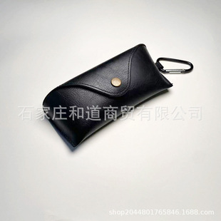 Cross-border in stock wholesale glasses box leather high-grade sunglasses box pressure-resistant sunglasses box storage printed LOGO