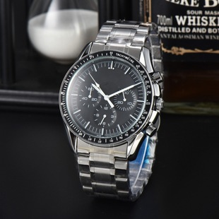Foreign trade super moon landing bully series multifunctional luminous quartz men's watch alloy stainless steel strap classic cross-border