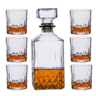 Whiskey glass wine gift box set household wine Pearl cotton foreign trade gift box packaging glass wine set