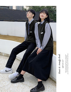 Autumn and Winter Class Clothing Sweater suit Student Chorus Clothing Junior High School Sports Meeting Opening Ceremony School Uniform Performance Long Skirt