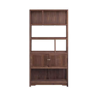 Duobao Pavilion Zen Bookshelf Bookcase Antique Rack Solid Wood Su Mao Storage Rack Furniture Tea Room New Chinese Style Display Cabinet