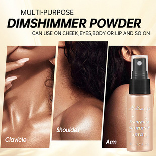 Cross-border Flash Powder Spray Display Box Body High Glow Clavicle High Glow Powder Pearlescent Flash Powder Stage Makeup