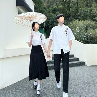Graduation photo class clothing high school students Chinese clothing women's long skirt suit college style junior high school students poetry recitation chorus performance clothing