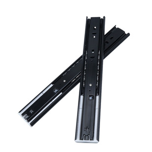 Dongtai dtc damping slide rail three-section drawer slide rail buffer mute rebound rail bead 45 width in stock
