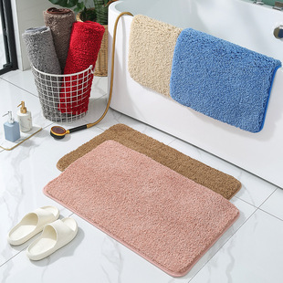 Cross-border exclusive for solid color door mat toilet mat toilet mat carpet bathroom anti-slip mat factory direct sales