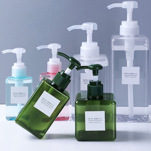 Factory spot PETG square bottle mousse hand sanitizer Lotion Bottle shampoo cosmetics travel business trip sub-bottled