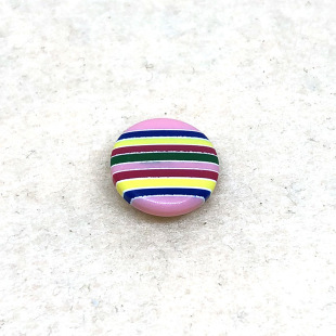 Colorful striped high-leg resin buckle candy color rainbow button children's clothing shirt cardigan autumn clothing sweater button