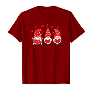 Amazon independent station cross-border European and American Valentine's Day love printed women's short-sleeved T-shirt top