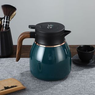 316 Stainless Steel Tea Stew Teapot Tea Water Separation Wooden Handle Household Kettle Intelligent Temperature Display Pu-erh Tea Stew Teapot