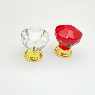 Acrylic Handle Cabinet Door Small Handle Cabinet Box Craft Box Small Drawer Handle Single Hole Accessories