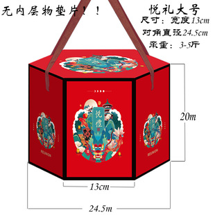 2025 Spring Festival gift box box empty box universal New Year dried fruit large high-end New Year gift box in stock custom-made