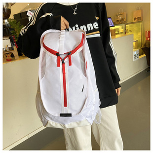 Factory wholesale letter logo sports backpack large capacity outdoor travel bag air cushion strap hiking mountaineering bag