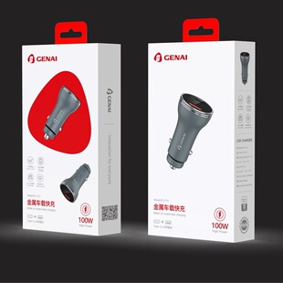 Gnai C 10 100W car charger is suitable for Apple 13 mobile phone PD car charger QC3.0Type-C fast charging