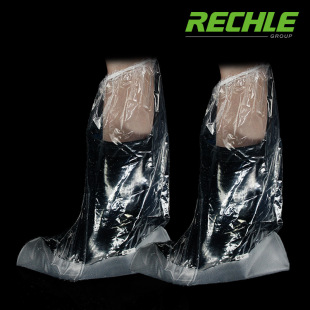 Disposable Elastic Thickened Anti-Slip Boot Covers Rain Boots Outdoor Rainy Day High Tube Wear-Resistant Waterproof Foot Covers Artifact