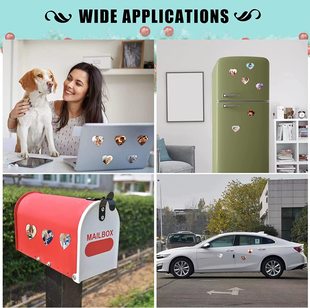 Free Shipping Cross-border Thermal Transfer Blank Refrigerator Sticker Personalized Sublimation Consumables Magnetic Bookmark Soft Magnetic Sticker Iron-absorbing Stone
