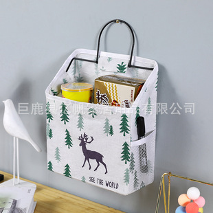 Fabric Storage Bag Wall Hanging Bag Dormitory Wall Hanging Small Cloth Bag Door Storage Cloth Bag Wall Storage Hanging Pocket