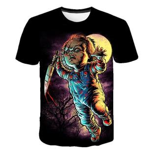 Animal Wolf/Cat T-Shirt European and American Fashion Top 3D Digital Printing Men's and Women's Casual Round Neck Short Sleeve T-Shirt