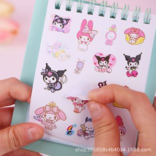 Cute cartoon coil book children's DIY hand account material sticker book special-shaped cover student pocket notebook