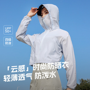 2024 Spring and Summer Sunscreen Clothing Women's New Sports Outdoor Sunscreen Clothing UV Protection Hooded Cool Sunscreen Yoga Clothing