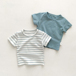 Baby Clothes Summer Clothes Men's Baby's Short-sleeved T-shirt Thin Cotton Top Girls Children's All-match Half-sleeved T-shirt Category A