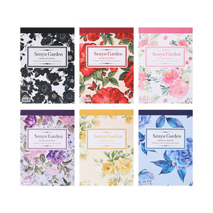 100 Zhang Sen language garden hand account material this creative retro flower decoration stickers hand account garden material paper