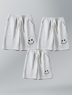 Casual Shorts Parent-child Clothes Family of Three Five-point Pants 2024 New Summer Mother-daughter Straight Pants