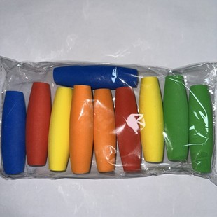 in stock EVA crochet polished shaped float oval five-color grinding drilling eva handle fishing gear grip